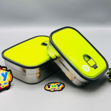1.1L Stainless Steel Dual Lunch Box - Green